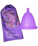 Me Luna Menstrual Cup Classic Ball Violet - Size Shorty L | Eco-Friendly Period Solution - Buy Online on GoSupps.com