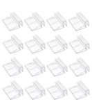 16 PCS LEEFONE Acrylic Aquarium Cover Clip - Universal Clear Fish Tank Glass Lid Holder for Rimless Aquariums - Buy Online on GoSupps.com