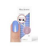 Original Miss Sophie Nail Foils - Ultra-Thin Sky Blue Nail Polish Stripes for Fingers & Toes | Compatible with Natural Painted Acrylic Gel & Shellac Nails - Buy Online on GoSupps.com