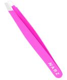 Professional Slanted Tweezer for Ingrown Hair - Stainless Steel Precision Tweezers for Men & Women - 1 Piece Pink - Buy Online on GoSupps.com