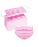 DC-BEAUTIFUL 100 Pcs Pink Disposable 3 Ply Earloop Face Masks,Fit for Adults - Buy Online on GoSupps.com