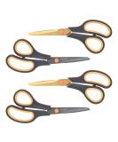 CCR Scissors 8 Inch Soft Comfort-Grip Handles Sharp Titanium Coating Blades  4-Pack - Buy Online on GoSupps.com