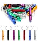 Aluminum Alloy Sport Pipe & 21 Emergency Whistles with Key Rings - Perfect for Sports Hiking Camping & Referees - Buy Online on GoSupps.com