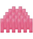 Mini Skater 20Pcs 3/16 Oz Translucent Lip Gloss Balm Tubes with Caps - Dark Pink | for Women Makeup Tool - Buy Online on GoSupps.com