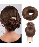 100% Human Hair Tie - Medium Brown Chocolate Brown Hair Accessories for Smooth Updos & Knots | 17g Real Hair Hair Tie - Buy Online on GoSupps.com