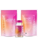 Pink Stork Postpartum Bundle: Postpartum Recovery & Mood Support Postnatal Vitamins for Breastfeeding & Lactation Support Healthy Mood & Hormone Balance for Women with Ashwagandha Women-Owned - Buy Online on GoSupps.com