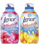 Lenor Outdoorable Ultra Concentrated Fabric Conditioner 55 Washes 770 ml Pink Blossom Scent + Lenor Outdoorable Ultra Concentrated Fabric Conditioner 55 Washes 770 ml Summer Breeze Scent - Buy Online on GoSupps.com