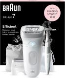 Buy Braun Silk- pil 7 Epilator for Women | Long-Lasting Hair Removal & Bikini Trimmer - White/Silver (Model 7-241) - Buy Online on GoSupps.com