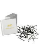 HAARallerliebst Hair Clips & Bobby Pins - 50 Black Mini Clips (3.4 cm) with White Storage Box - Perfect for Easy Styling & Organization - Buy Online on GoSupps.com