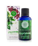 Woolzies Peppermint Essential Oil 1 Oz - Pure Natural Aromatherapy for Freshness & Energy - International Shipping Available - Buy Online on GoSupps.com