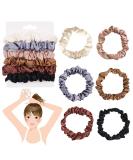 Satin Hair Ties Set of 6 - Kanoson Elastic Silk Scrunchies for Women & Girls - Ponytail Hair Bands - Buy Online on GoSupps.com