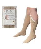 Ivory Closed Toe 15-20 mmHg Compression Socks with YKK Zipper - International Shipping Available - Buy Online on GoSupps.com