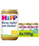 HiPP Pear in Apple with Spelt Pack of 6 (6 x 190 g) H 4745 F&g Pear/Spelt 190g Pack of 6 (6 x 190 g) Single - Buy Online on GoSupps.com