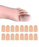 Breathable Silicone Gel Toe Caps - 16 Pieces for Big Toe Protection from Ingrown Toenails, Corns, Blisters and Painful Toe Problems - Buy Online on GoSupps.com