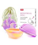 Pllype Reusable Menstrual Disc Set - 100% Medical Silicone Tampon Alternative for Active Women | Includes 1 Menstrual Cup & 1 Period Disc - Buy Online on GoSupps.com