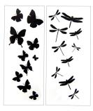Premium Dragonfly & Butterfly Black Silhouette Tattoo - Shop Now - Buy Online on GoSupps.com