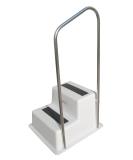 Taylor Made Products 47201 Aluminum Hand Rail for Dock Steps - Double Tread | Strong & Durable - Buy Online on GoSupps.com