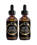 (2Pack) GPGP GreenPeople Natural Hemp Oil Extract 12,000,000MG, Immune System Support, Focus Calm, Stress, Mood, Pure Extract, Rich in Omega 3&6&9 Fatty Acids - Buy Online on GoSupps.com