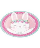Creative Converting Bunny Party Paper Plates - Multicolor Dinner Plates 8.75" 8ct - International Shipping Available - Buy Online on GoSupps.com
