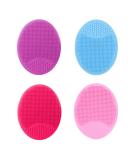 Menyiyds Silicone Facial Cleaning Brushes - 4 Pack Anti-Aging Pore Cleaners | Gentle Skin Massage Brush for Sensitive Mild and Dry Skin - Buy Online on GoSupps.com