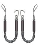 ONOSHIP 316 Stainless Clip 3FT Boat Bungee Dock Lines - 2PCS Marine Grade Mooring Lines for Jet Ski, SeaDoo, Yamaha WaveRunner, Kayak, Pontoon Boat - 3 Feet, Grey - Buy Online on GoSupps.com