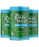John West Tuna Chunks in Brine Tins - Naturally High in Protein - Great for Recipes - 100% Traceable Fish Cans UK Pack - 12 x 145g - Buy Online on GoSupps.com