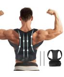 ETIEVORT Back Straightener | Posture Correction for Men | Shoulder Belt Trainer for Perfect Posture | Comfortable Back Support - Buy Online on GoSupps.com