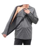 Unisex Post Shoulder Surgery Shirts | Long Sleeve Button-Up Cotton Care for Post Surgery Chemo Dialysis & Rehab | XX-Large Gray - Buy Online on GoSupps.com