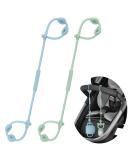 ClDy Baby Toy Pacifier Chain & Silicone Cup Catcher | BPA-Free Halter Straps for Strollers & Cars | 2 Pack Bowl Set (Blue & Green) - Safe & Versatile Baby Accessories - Buy Online on GoSupps.com