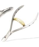 Cuticle Nippers and Cuticle Pusher Manicure Tools - Professional Nail Cuticle Remover Cutter Clippers Tool for Gel Nail Art Fingernails Toenails Stainless Steel Travel Gift Spa - Buy Online on GoSupps.com