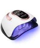 FAKZE NAGELROCKNER LAMP 180W - UV LED Nail Lamp for Shellac & Gel Polish | Digital Display 66 LEDs Timer (10/30/60/99S) | X10 Rose Gold | International Shipping Available - Buy Online on GoSupps.com