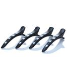 LCP Hairproducts 4x Premium Silicone Hair Sectioning Clips | Black Hair Clips for Professionals - Shop Internationally - Buy Online on GoSupps.com
