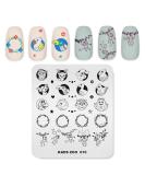 KADS Nail Art Stamping plate Nail Template Nail Art Design Tool Nail DIY Design Image Plate (ZO010) - Buy Online on GoSupps.com