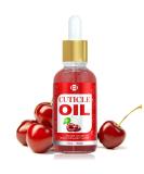 Cuticle Oil for Nails 30ml Cherry Nail Oil Cuticle Jojoba Nail Cuticle Oil Contain Vitamin B & E Moisturizes Cuticle and Nail's Skin Strengthens Nails Prevents Hangnails and Chapped - Buy Online on GoSupps.com