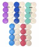 SUUM Colored Contact Lens Holder - 20 Pieces in 5 Colors | Durable & Stylish Cases for Contact Lenses - Buy Online on GoSupps.com