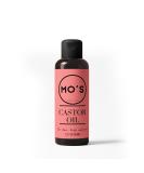 Mo's Castor Oil (2 oz) - 100% Pure Cold Pressed Moisturizer for Skin Hair Eyelashes & Eyebrows | International Shipping Available - Buy Online on GoSupps.com