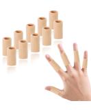EDNYZAKRN Finger Compression Sleeves - 10Pcs Finger Support Protectors for Trigger Finger, Arthritis, Swelling - Breathable Elastic Thumb Brace for Basketball Sports - Pain Relief - One Size Beige - Buy Online on GoSupps.com
