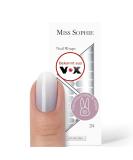 Original Miss Sophie Nail Foils - Lets Stay in Bed | 24 Ultra-Thin Nail Polish Strips in Gray & White for Finger & Toenails | Compatible with Natural Acrylic Gel & Shellac Nails - Buy Online on GoSupps.com