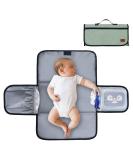 Gloppie XXL Portable Baby Changing Pad | Foldable Waterproof Diaper Mat for Toddlers | Ideal Newborn Gift | Green Cultural Bag - Buy Online on GoSupps.com