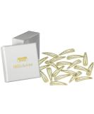 HAARallerliebst Hair Clips - 20 Shimmering Gold Clips (5 cm) with White Storage Box | International Shipping - Buy Online on GoSupps.com