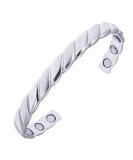 Original Copper Magnetic Cuff Bracelet for Men & Women - Adjustable Silver Braided Design - Ultra Strength & International Shipping - Buy Online on GoSupps.com