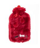 Bigging Design Cats Heat Bottle - 2L Hot Water Bottle with Soft Plush Cover for Adults & Kids | Knitted Relief for Back & Abdominal Pain - Red - Buy Online on GoSupps.com