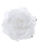 Buy Artificial Large White Rose Hairpin Clips & Brooch for Women | Perfect for Parties & Special Occasions - Buy Online on GoSupps.com