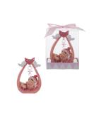 Lunaura Baby Keepsake - Set of 12 Girl Baby Sleeping Under Pacifier Favors - Pink - Buy Online on GoSupps.com