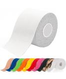 ATETEO Kinesiology Tape F-white S: 5mX2.5cm - Buy Online on GoSupps.com