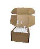 50 Pack 5ml Clear Roller Bottles with White Lids for Essential Oils & Travel - Glass Oil Rollers - Buy Online on GoSupps.com