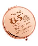 65th Birthday Compact Mirror - Funny Gift Ideas for Women, Grandma, Mom - 1957 Birthday Decorations - Travel Makeup Mirror - Buy Online on GoSupps.com