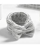 Aceorna Stripe Spa Headband - Soft Fleece Bow Hair Band for Face Washing & Makeup - Buy Online on GoSupps.com