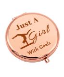 Gymnastics Lover Compact Makeup Mirror - Inspirational Gift for Women & Girls | Gymnastic Coach Graduation & Birthday Present - Buy Online on GoSupps.com