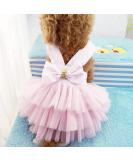Dog Dresses, Fashion Pet Dog Clothes, Striped Mesh Puppy Dog Princess Dresses Pink Small - Buy Online on GoSupps.com